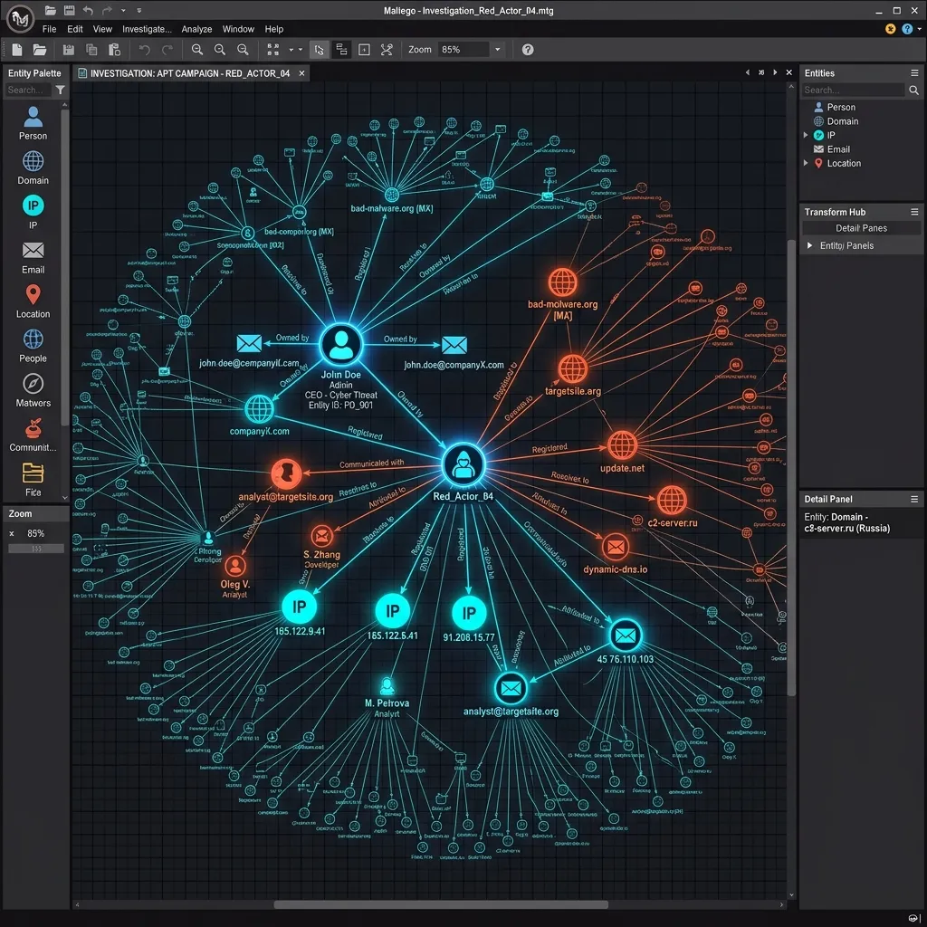 Maltego Entity Scan Graph